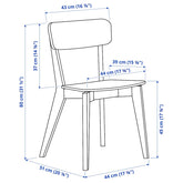 LISABO chair black